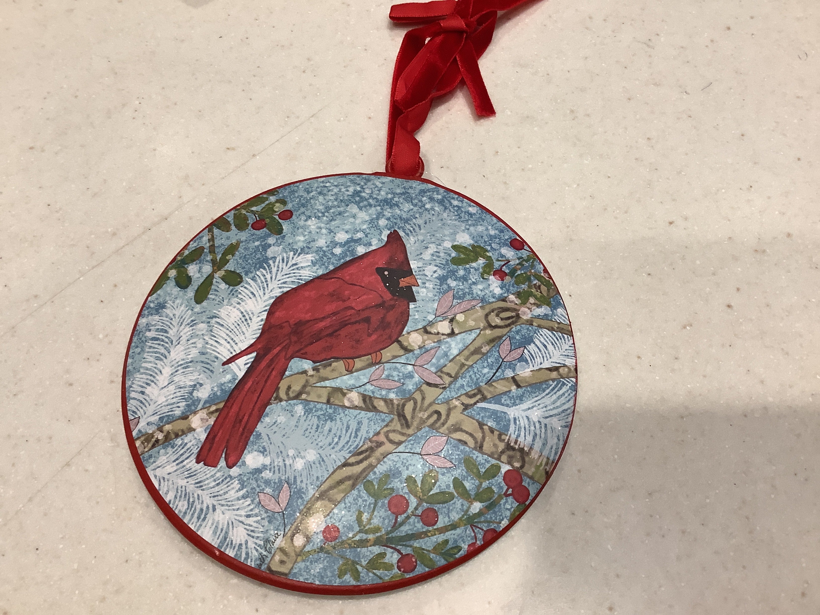 Cardinal ornament