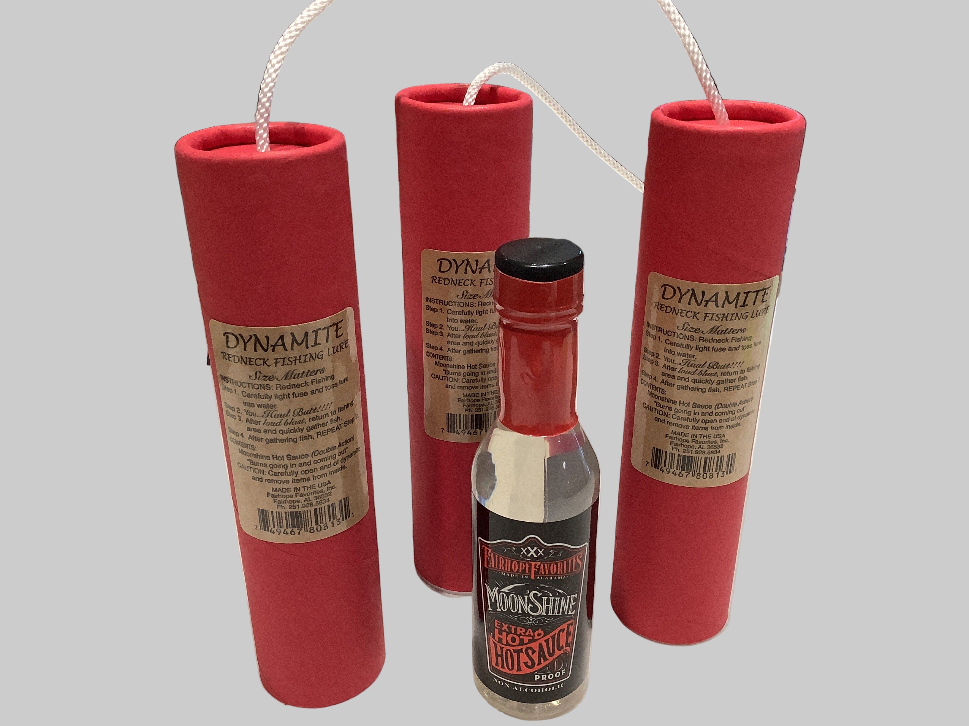 Moonshine Hot Sauce in Dynamite container