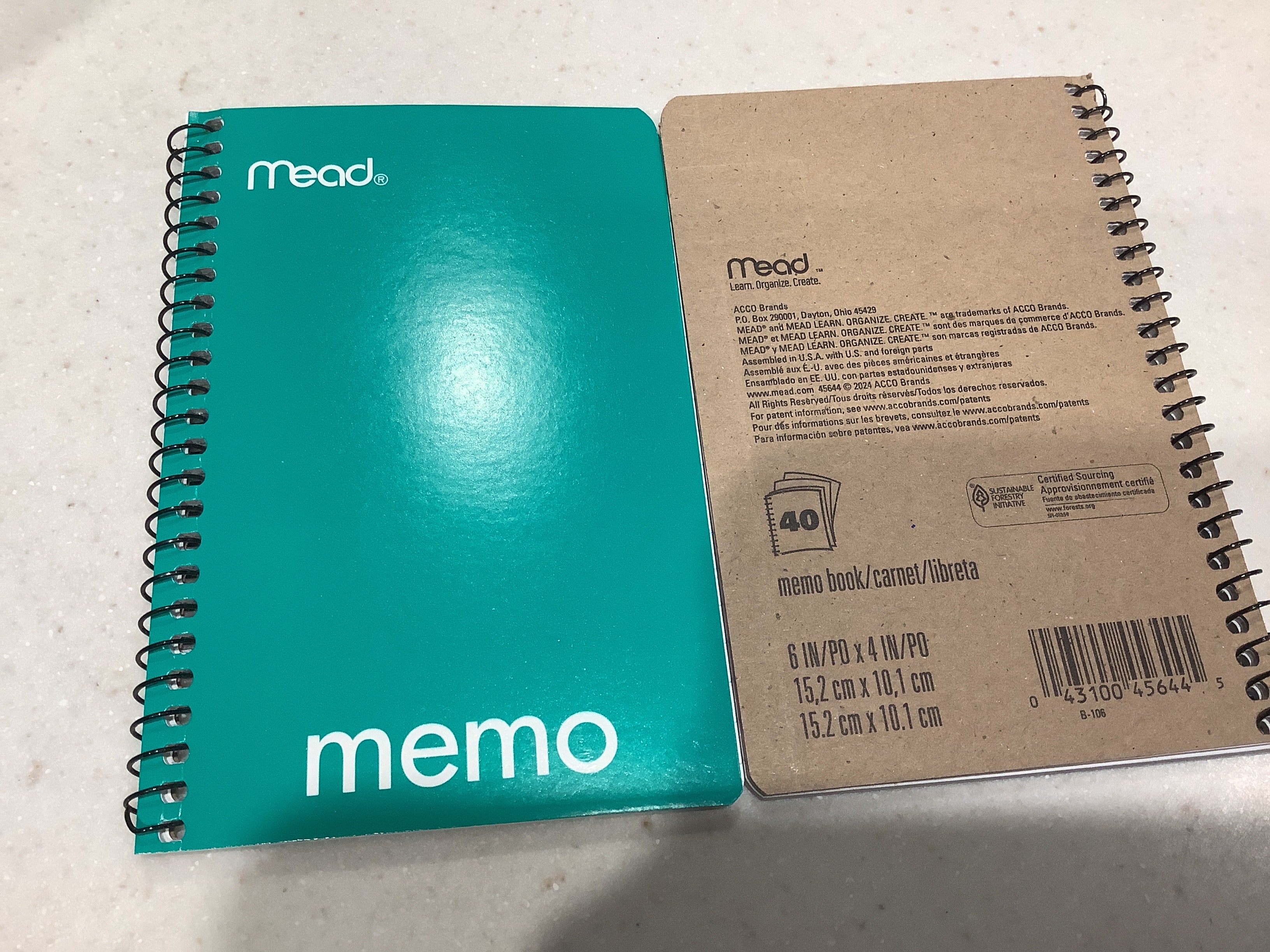 Mead Memo Notebooks