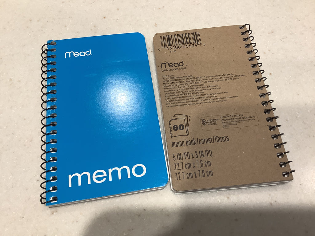 Mead Memo Notebooks