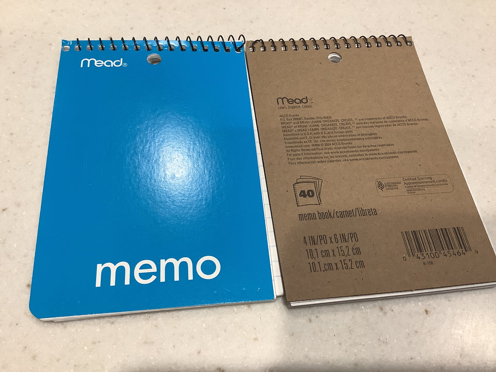 Mead Memo Notebooks