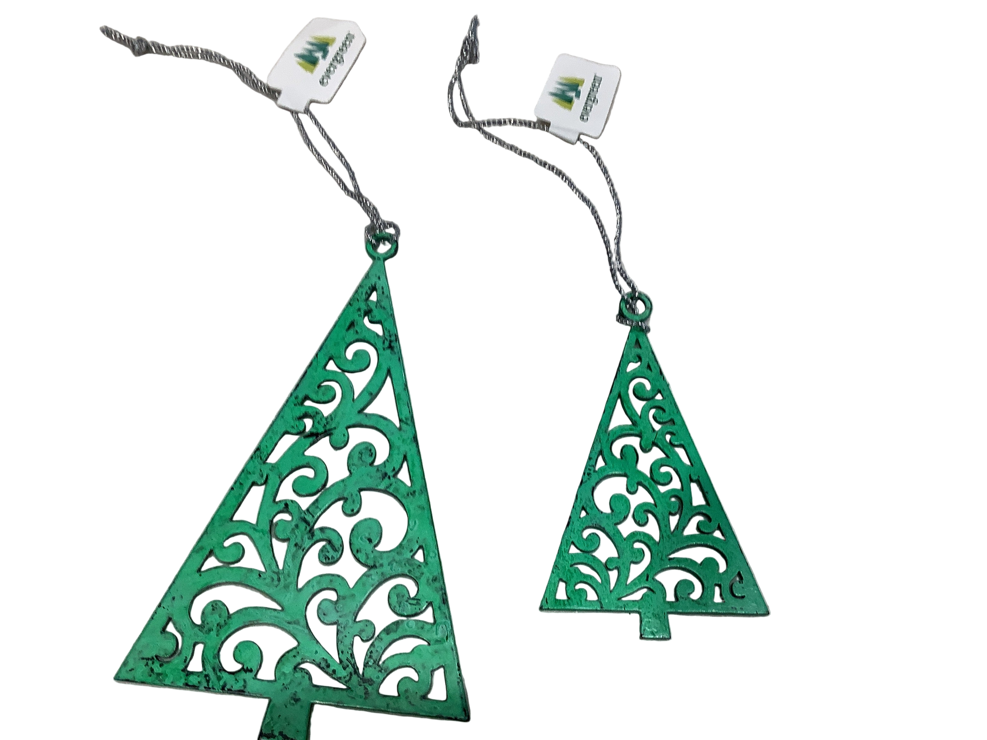 Green metal Christmas Tree