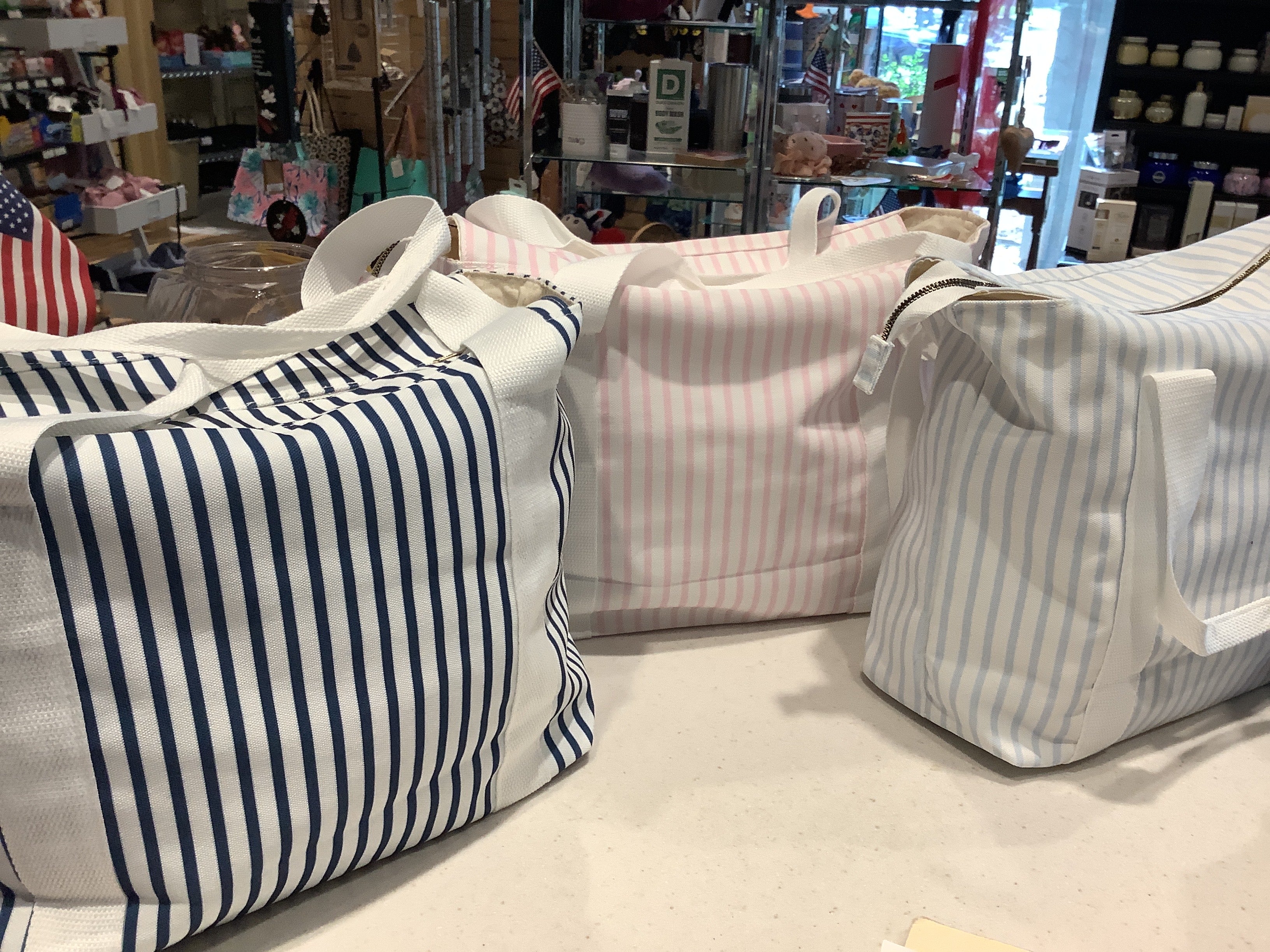 Striped Tote Bag