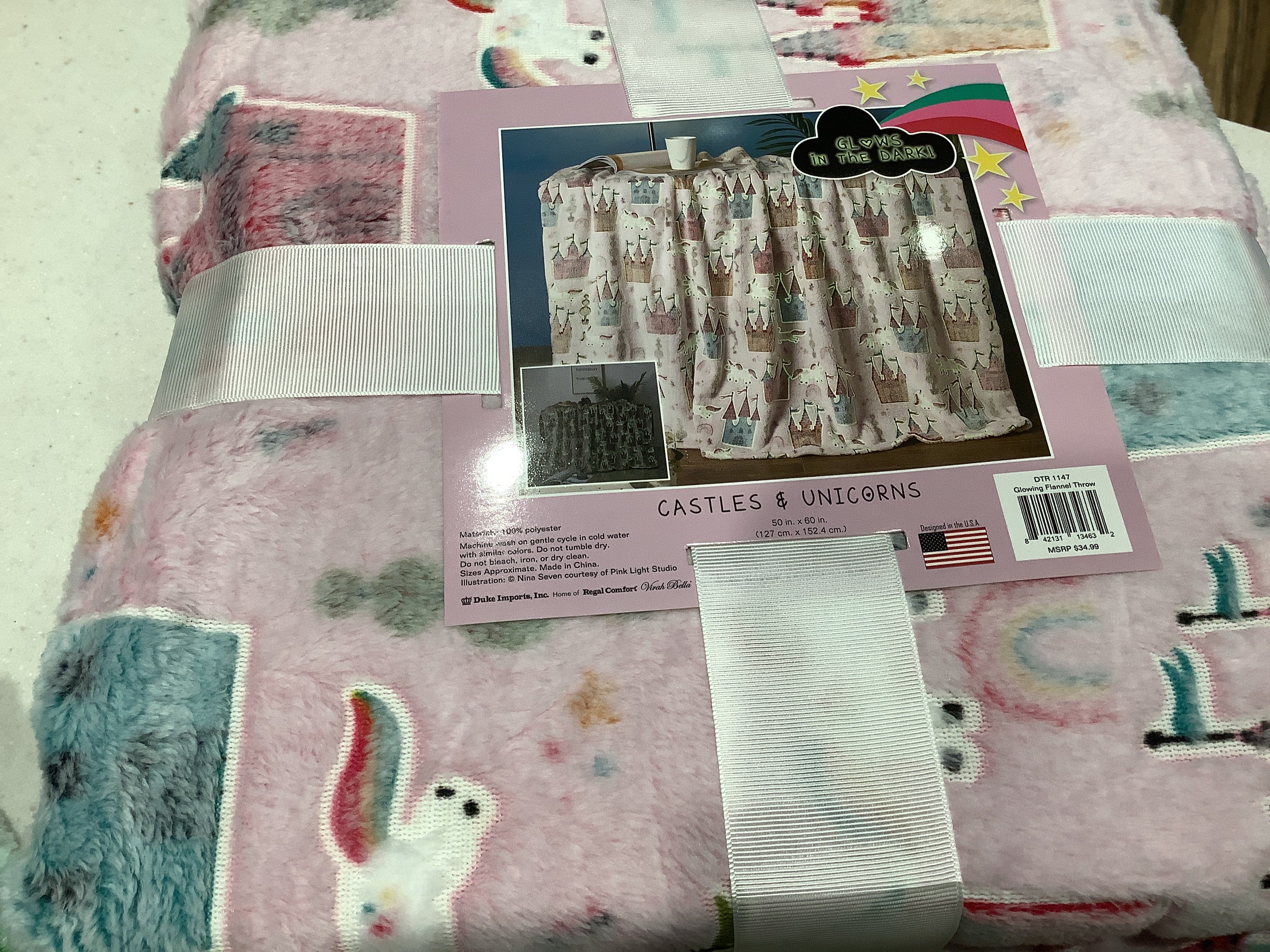 Regal Comfort Glowing Flannel Throw