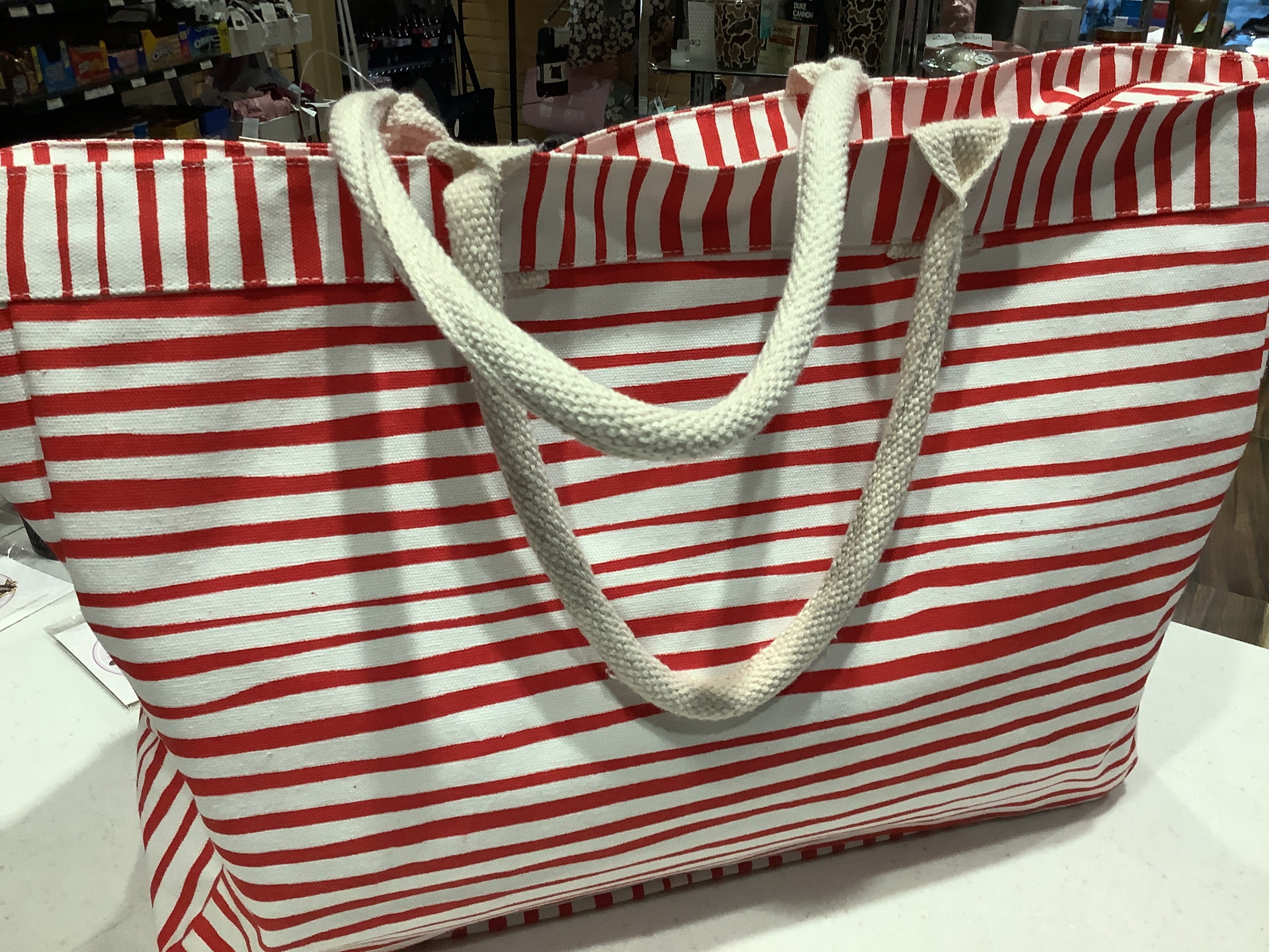 Royal Standard Striped Durham Tote white and Rex