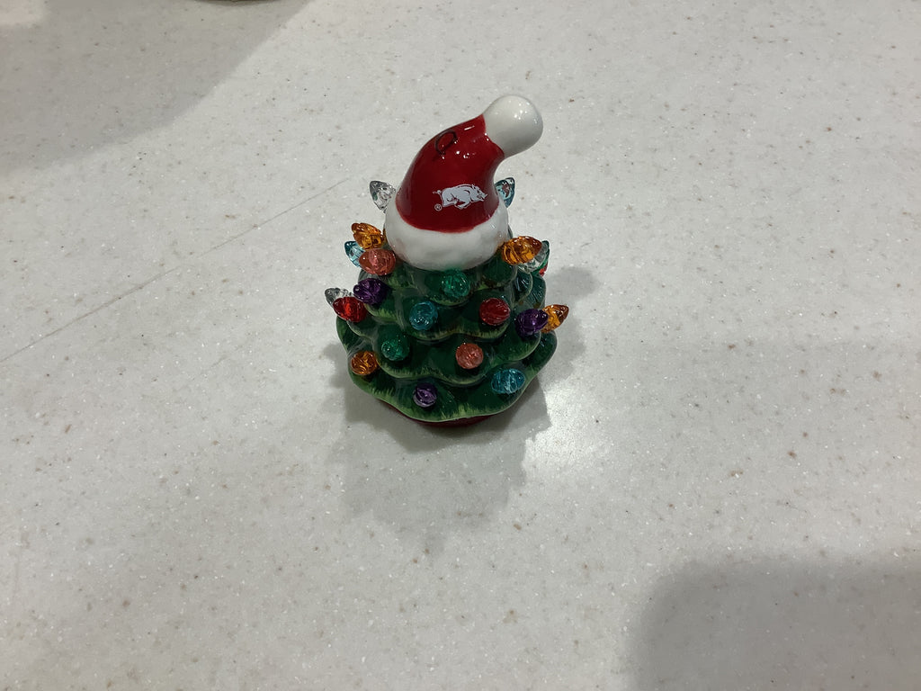 U of A Christmas lighted tree