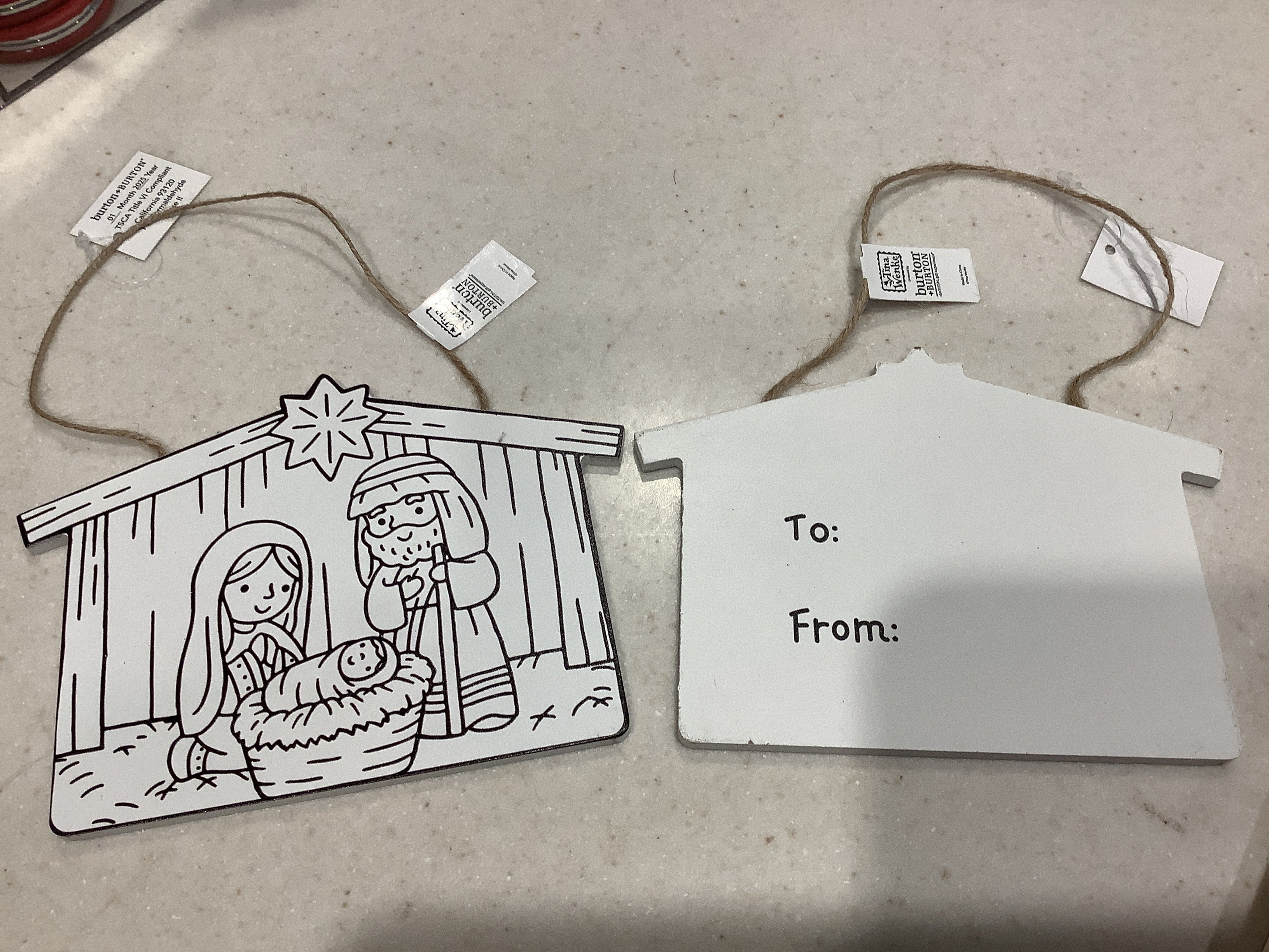 Nativity Color/Paint ornament