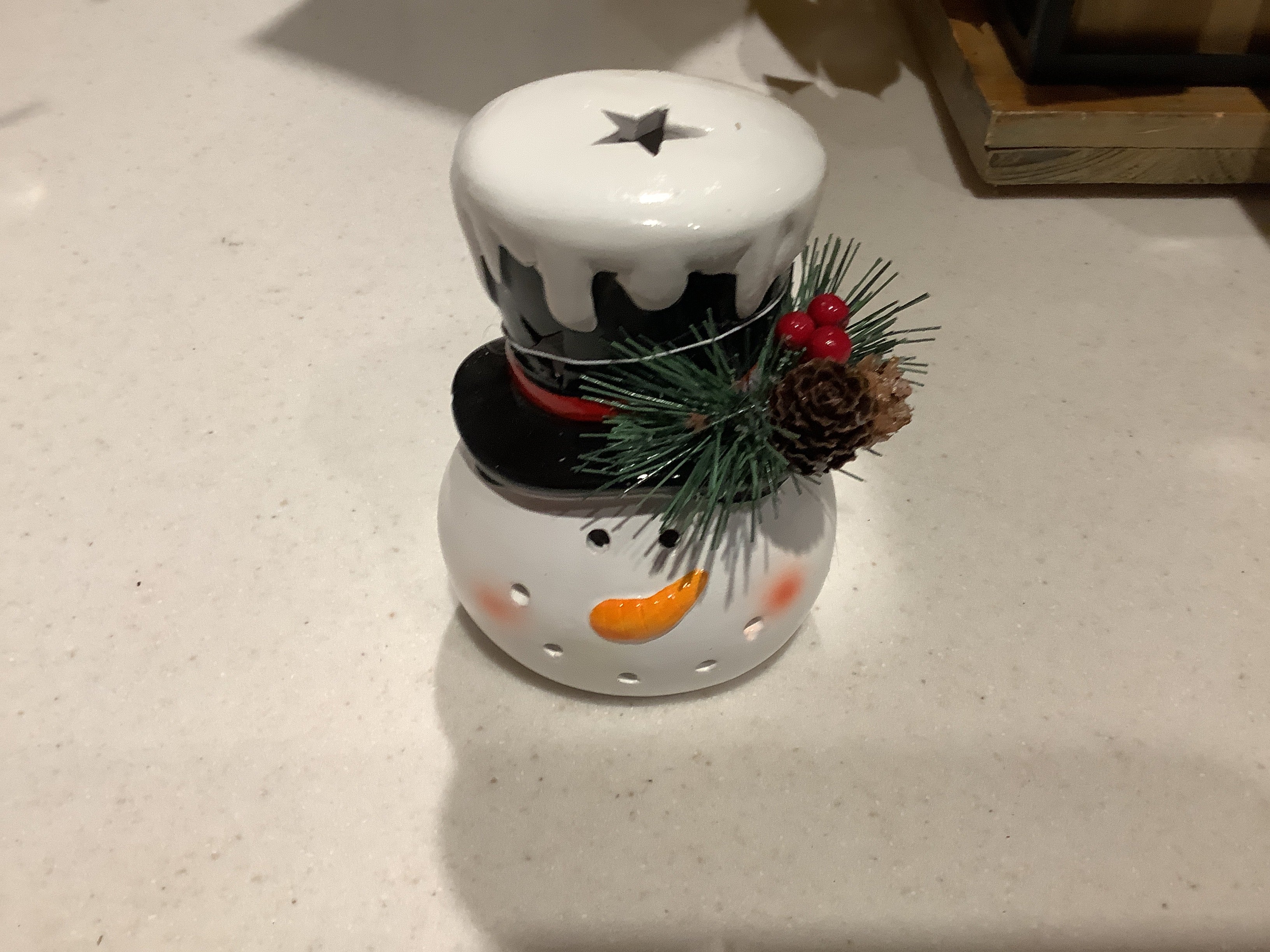 Snowman light up head