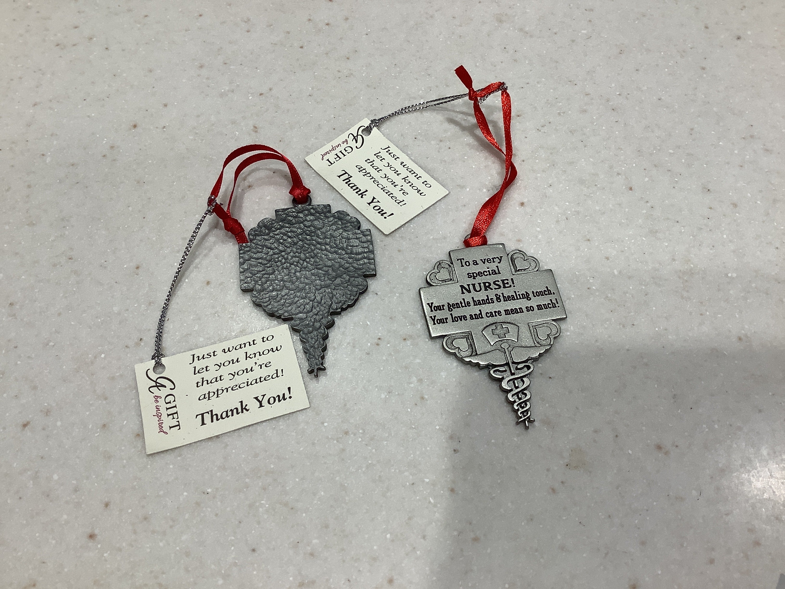 Nurse Thank You hanging metal