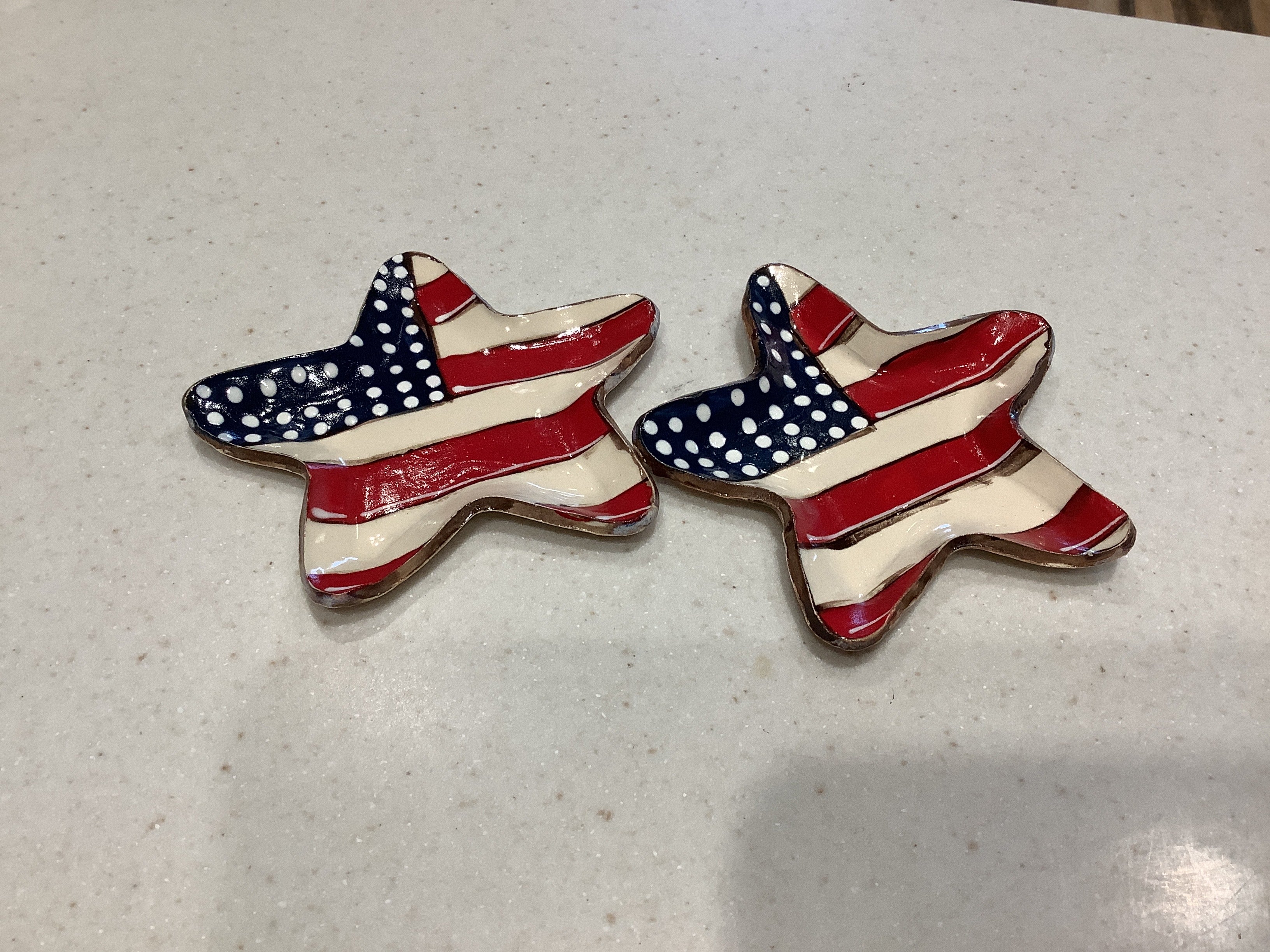 Flag Star Dish