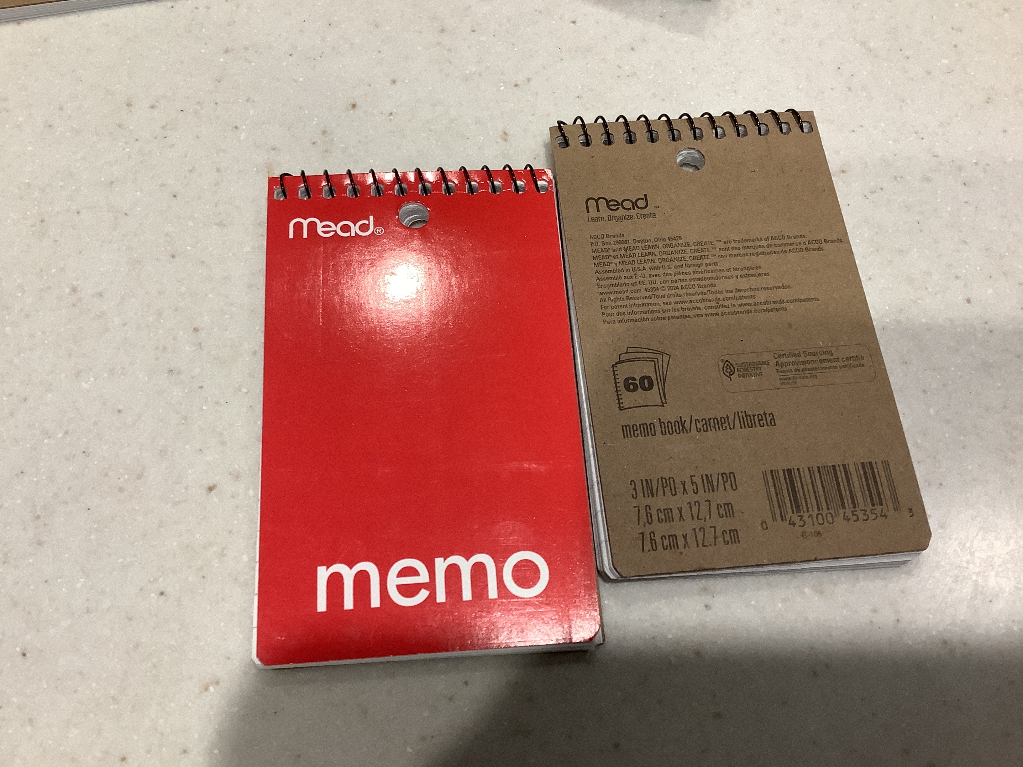 Mead Memo Notebooks