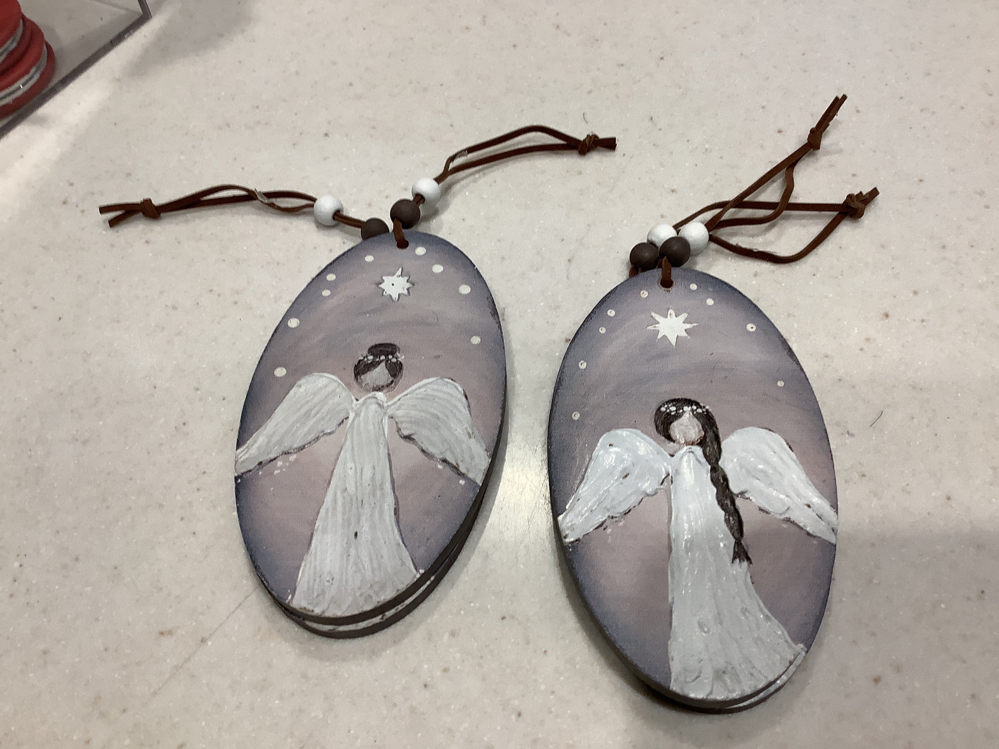 Oval Angel ornament