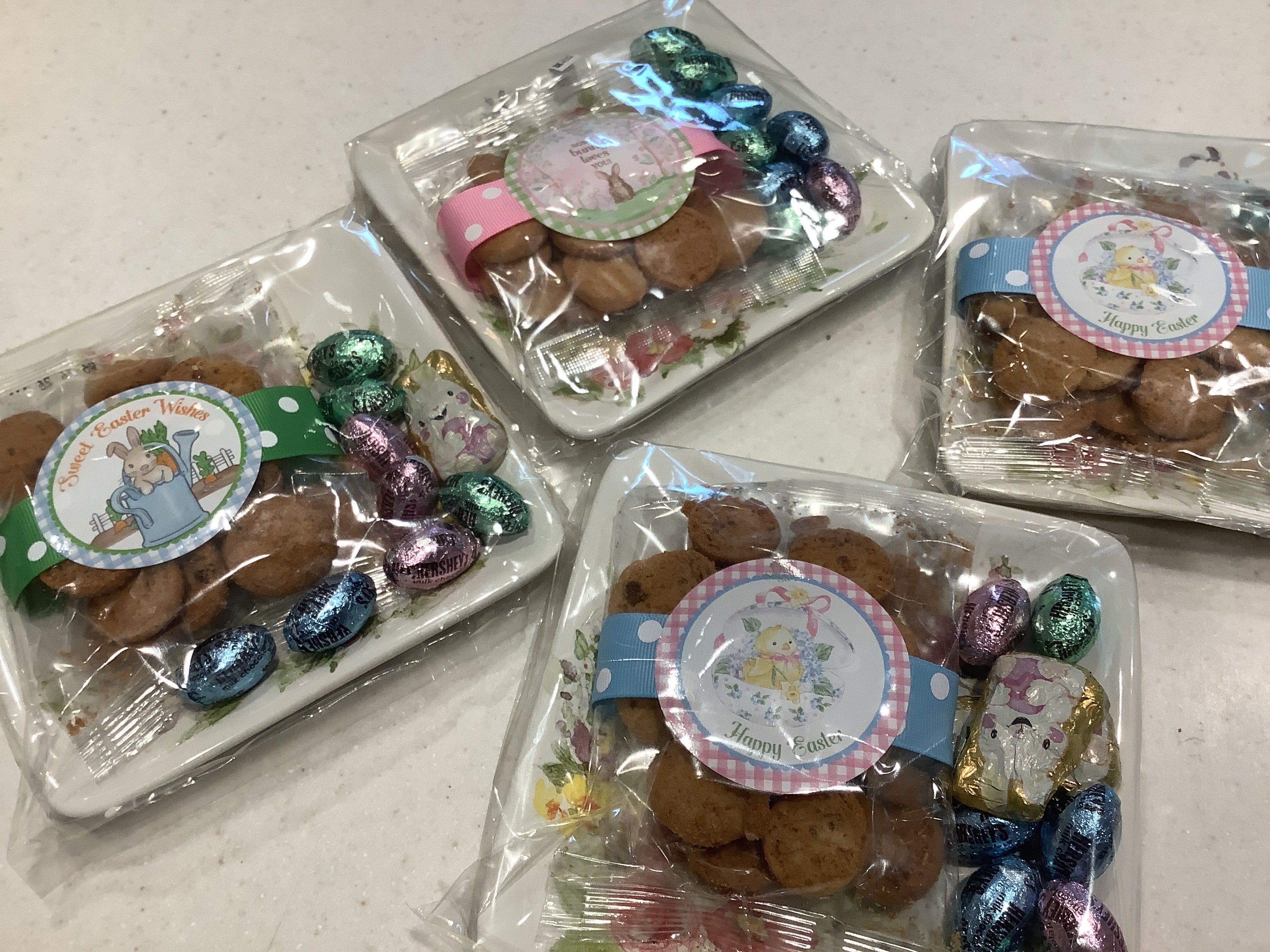 Bunny Plate with Cookies & Candy