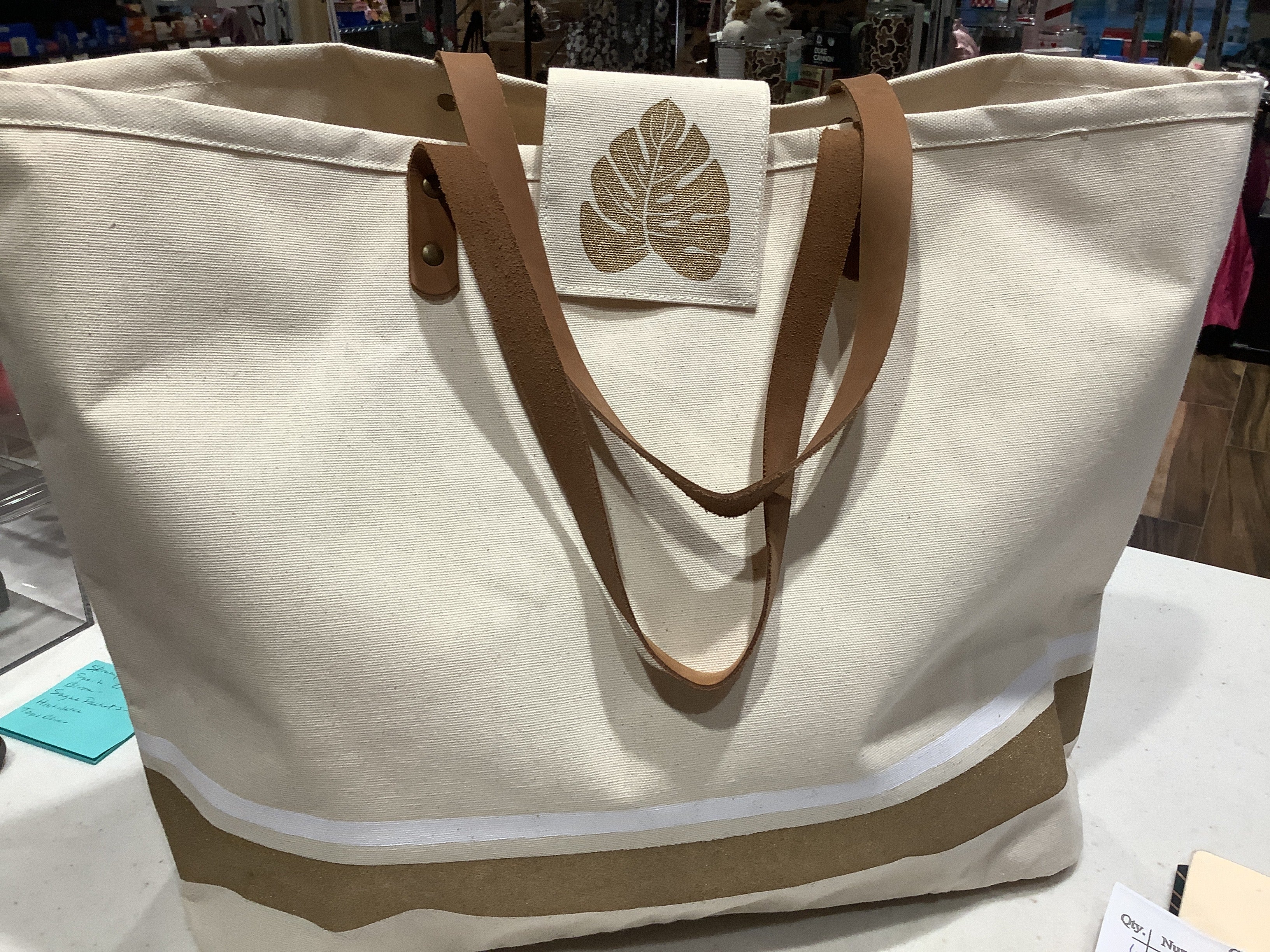 Royal Standard Boca Classic Canvas Bag Natural/Gold