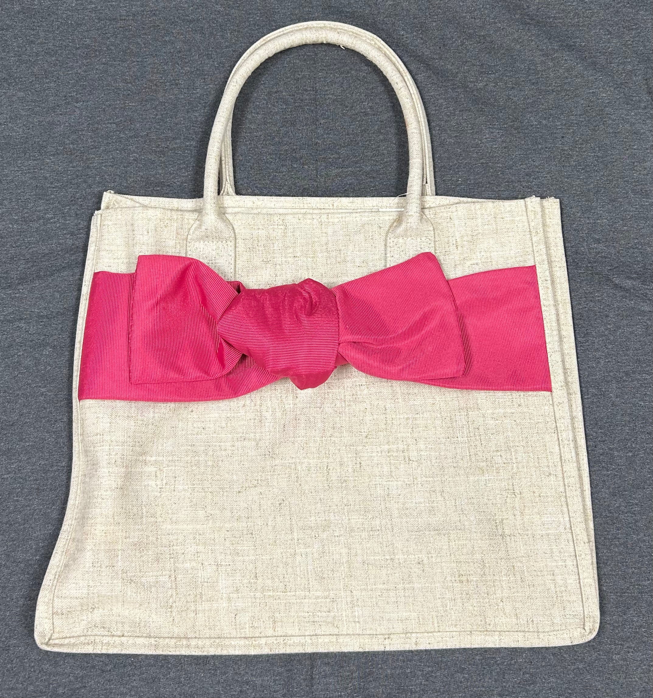 MSC Linen Bow Tote