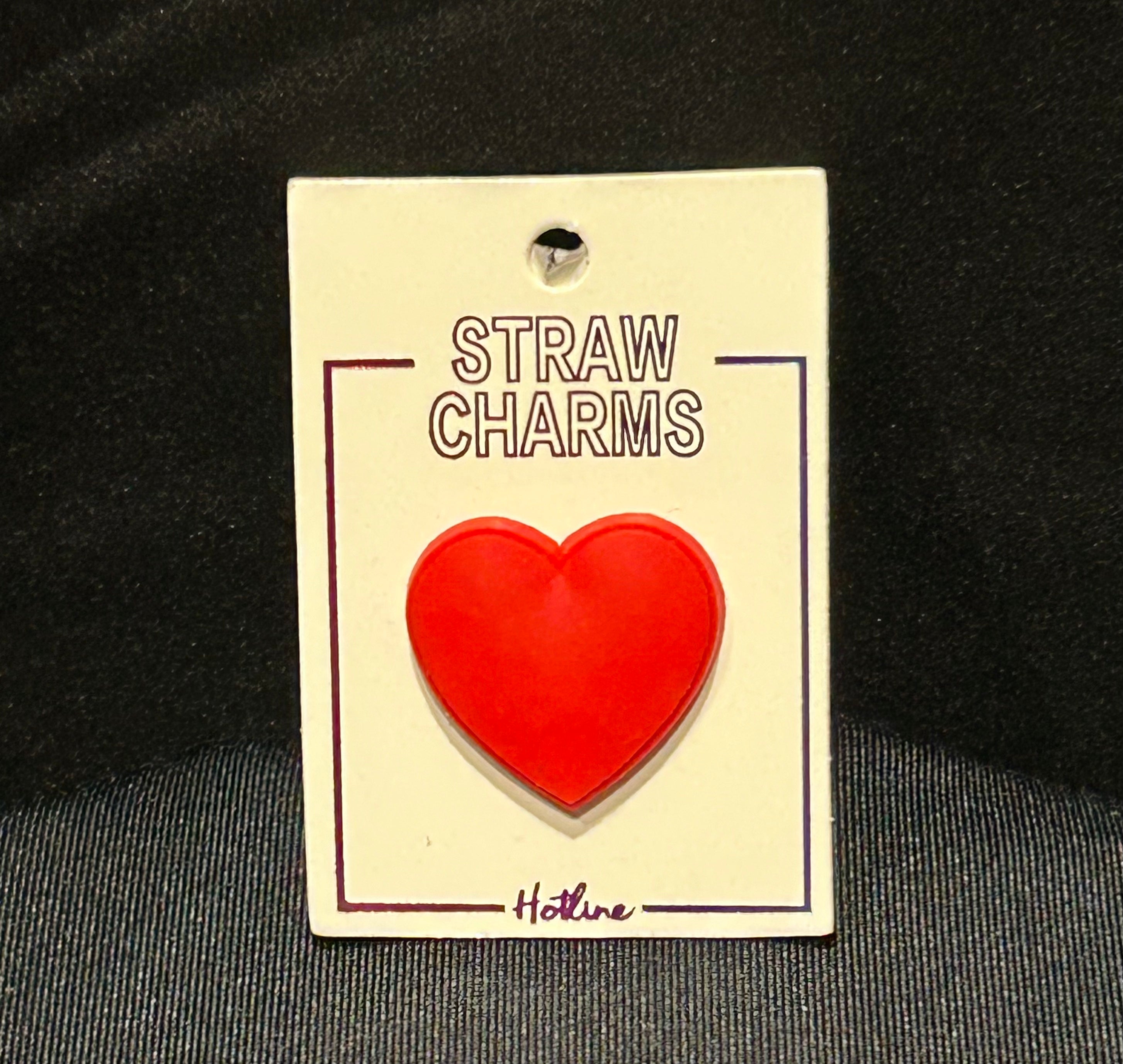Heart Straw Charm