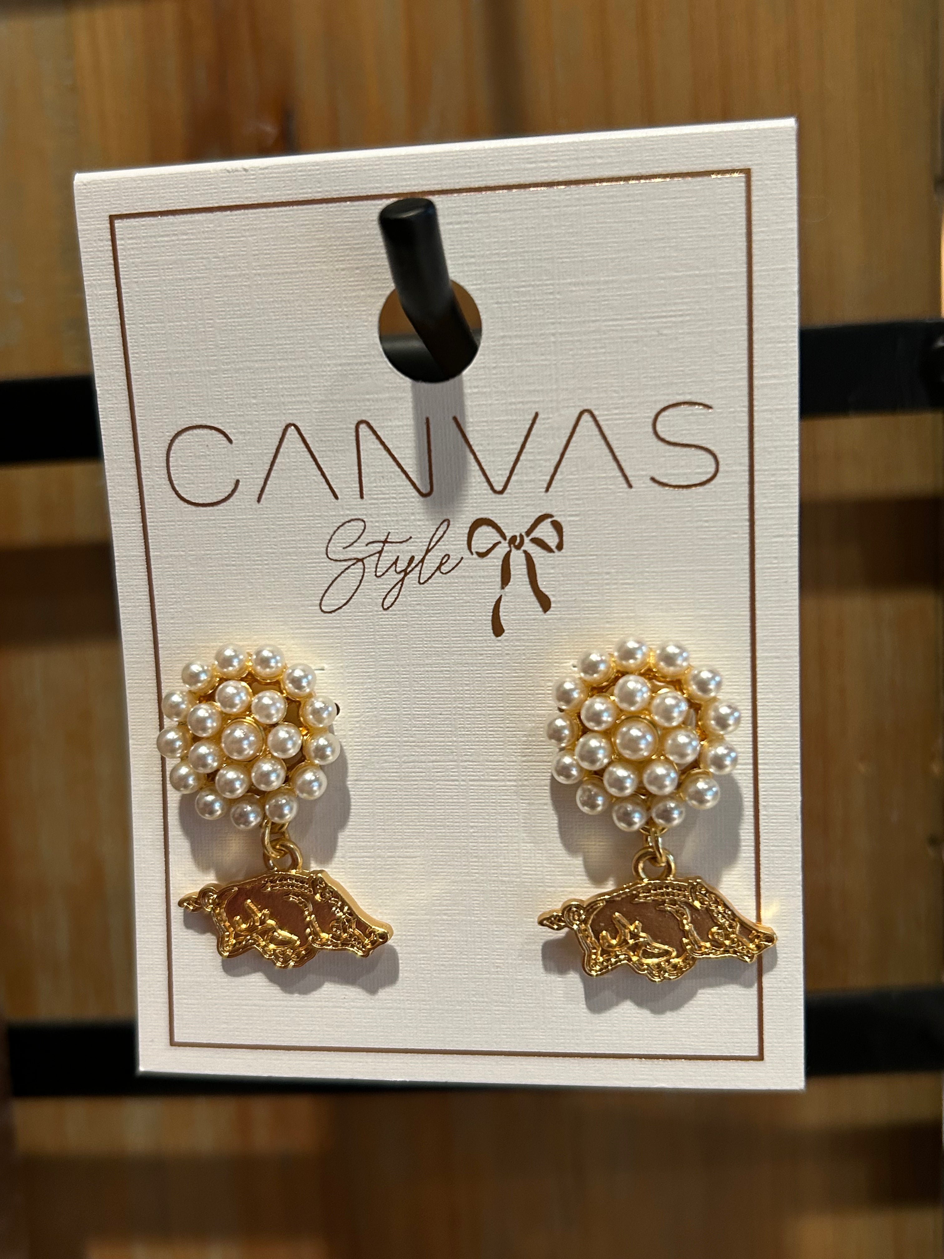 Canvas Razorbacks Jewelry