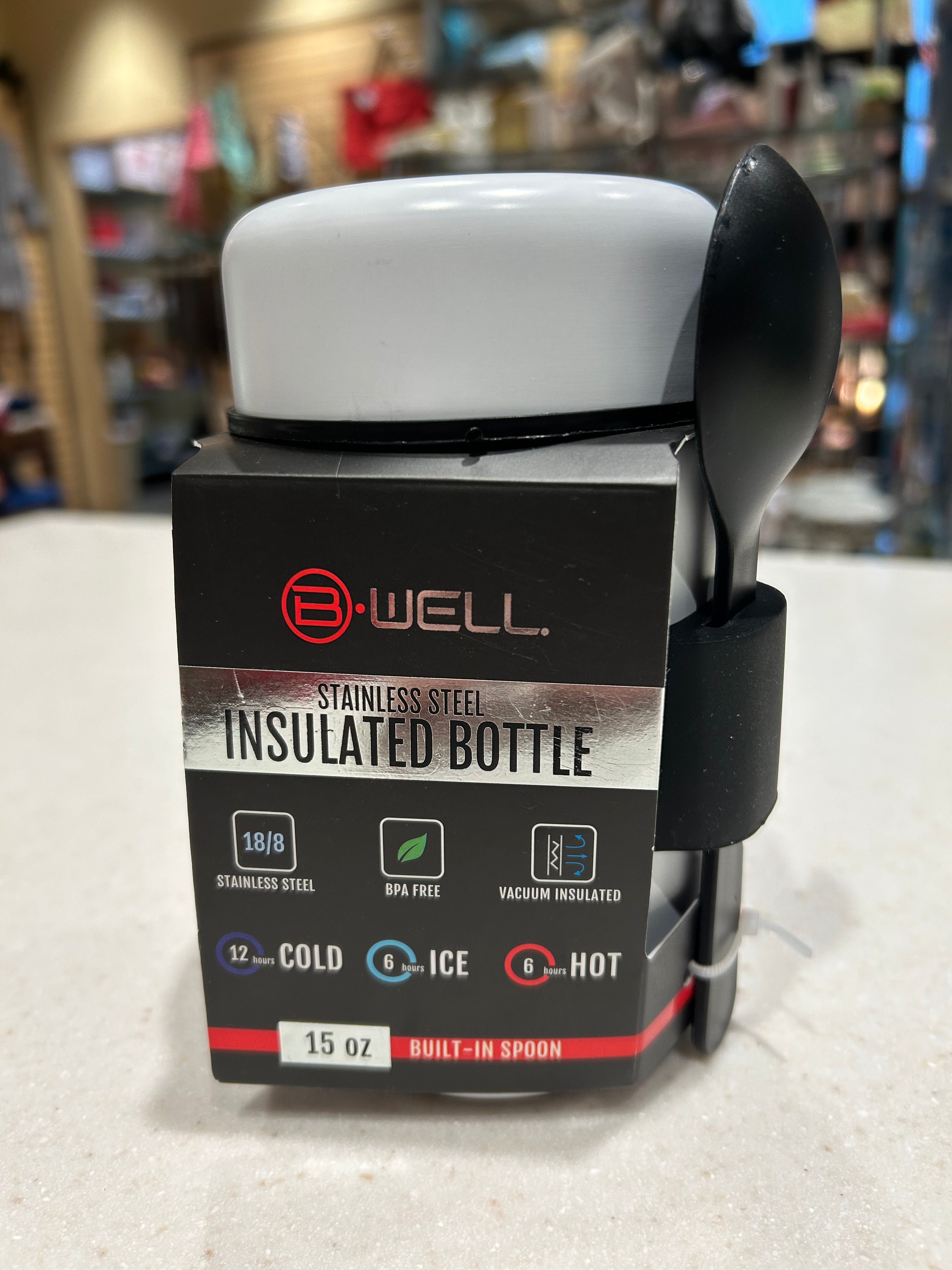 B Well Insulated Bottle w Spoon